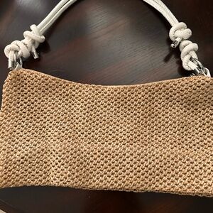 New Stylish Tan Woven Bag